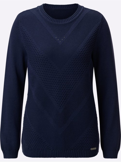 Pull à Manches Longues 50% Coton - Taille Standard - Witt - Kiabi Pull à Manches Longues 50% Coton - Taille Standard - Witt - Kiabi