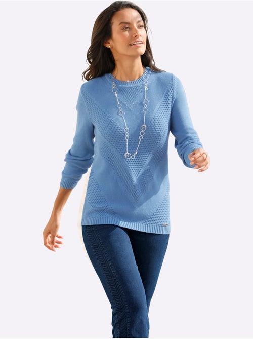 Pull à Manches Longues 50% Coton - Taille Standard - Witt - Kiabi Pull à Manches Longues 50% Coton - Taille Standard - Witt - Kiabi