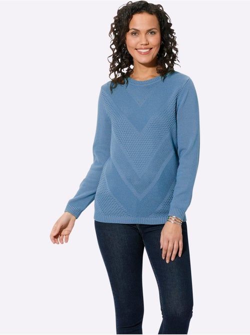 Pull à Manches Longues 50% Coton - Taille Standard - Witt - Kiabi Pull à Manches Longues 50% Coton - Taille Standard - Witt - Kiabi