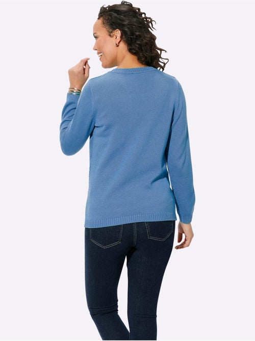Pull à Manches Longues 50% Coton - Taille Standard - Witt - Kiabi Pull à Manches Longues 50% Coton - Taille Standard - Witt - Kiabi