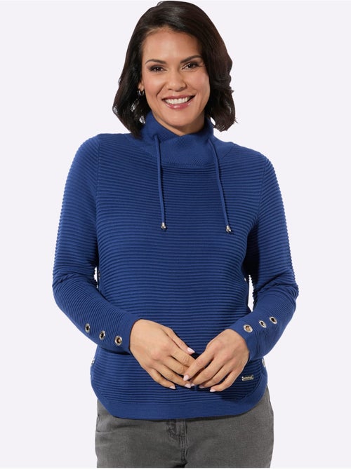 Pull à manches longues 50% coton - taille standard - witt - Kiabi Pull à manches longues 50% coton - taille standard - witt - Kiabi