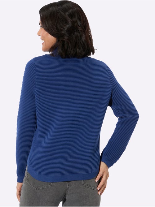 Pull à manches longues 50% coton - taille standard - witt - Kiabi Pull à manches longues 50% coton - taille standard - witt - Kiabi
