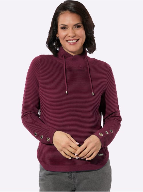 Pull à manches longues 50% coton - taille standard - witt - Kiabi Pull à manches longues 50% coton - taille standard - witt - Kiabi