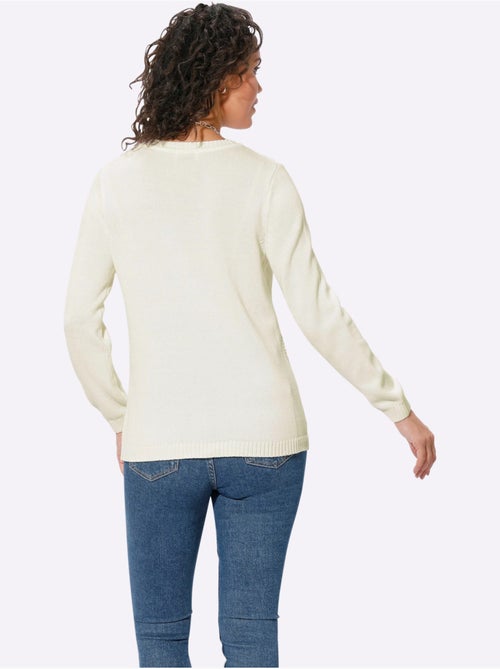 Pull à Manches Longues 50% Coton - Taille Standard - Witt - Kiabi Pull à Manches Longues 50% Coton - Taille Standard - Witt - Kiabi