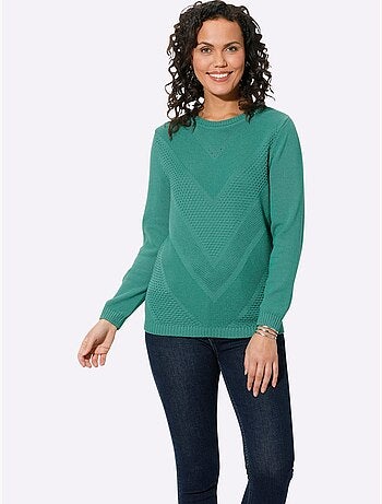 Pull à Manches Longues 50% Coton - Taille Standard - Witt