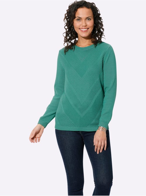 Pull à Manches Longues 50% Coton - Taille Standard - Witt - Kiabi Pull à Manches Longues 50% Coton - Taille Standard - Witt - Kiabi
