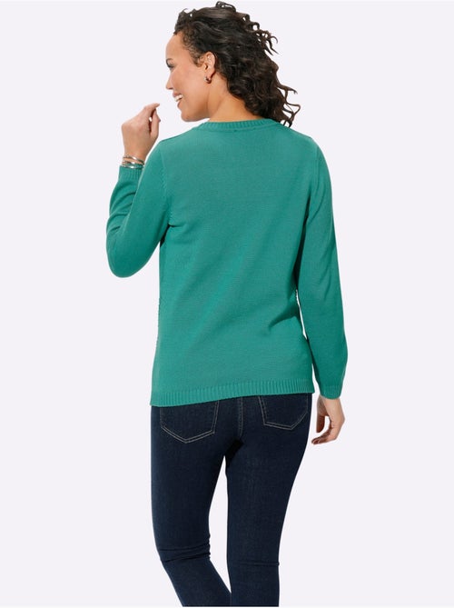Pull à Manches Longues 50% Coton - Taille Standard - Witt - Kiabi Pull à Manches Longues 50% Coton - Taille Standard - Witt - Kiabi