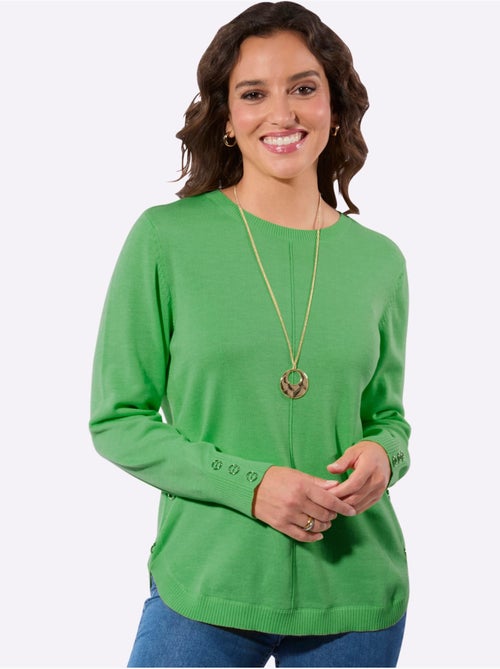 Pull à Manches Longues 50% Coton - Taille Standard - Witt - Kiabi