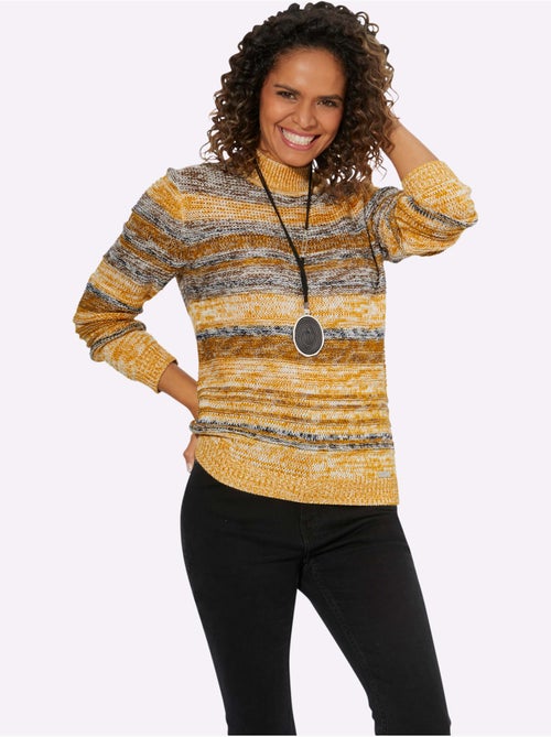 Pull à manches longues 58% coton - taille standard - witt - Kiabi Pull à manches longues 58% coton - taille standard - witt - Kiabi