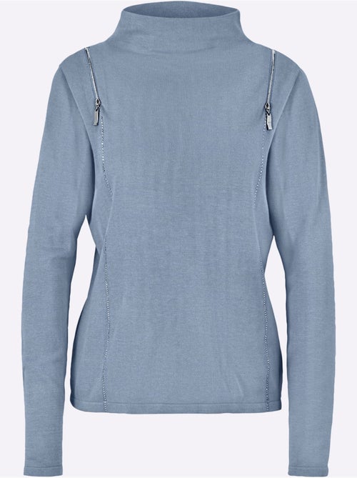 Pull à manches longues 60% viscose - taille standard - helline - Kiabi