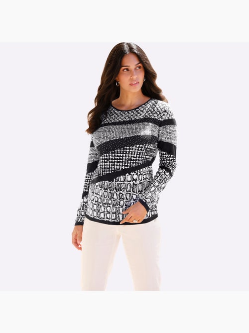 Pull à Manches Longues 60% Viscose - Taille Standard - Witt - Kiabi