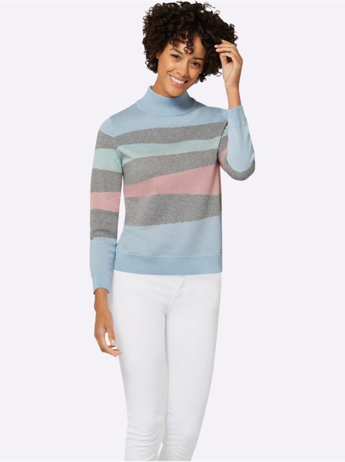 Pull à manches longues 64% coton - taille standard - witt - Kiabi Pull à manches longues 64% coton - taille standard - witt - Kiabi