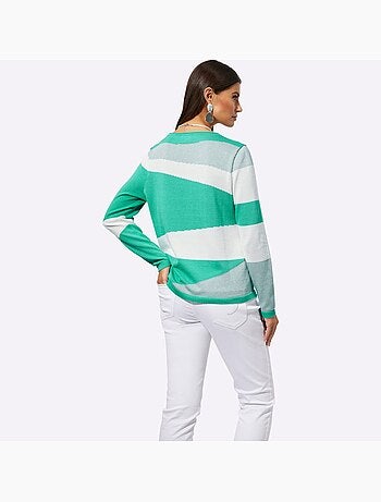 Pull à Manches Longues 96% Coton - Taille Standard - helline