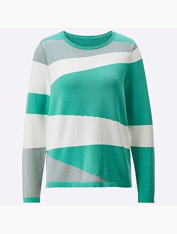 Pull à Manches Longues 96% Coton - Taille Standard - helline