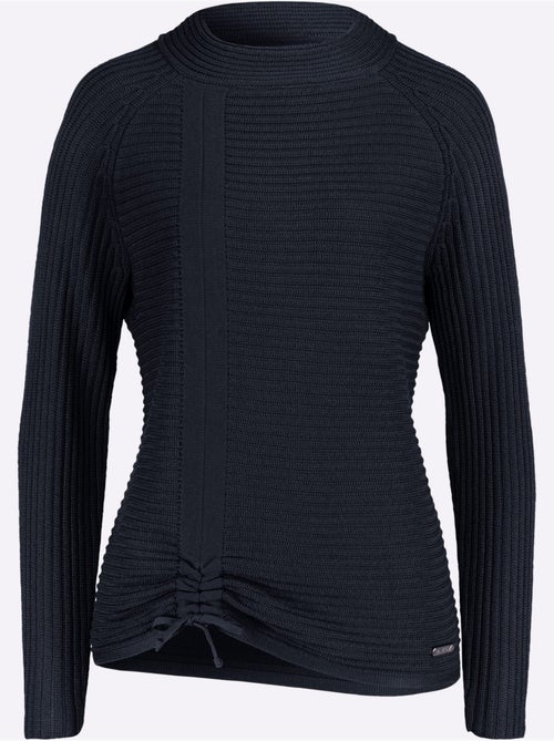 Pull à manches longues avec col montant et détails côtelés - taille standard - witt - Kiabi Pull à manches longues avec col montant et détails côtelés - taille standard - witt - Kiabi