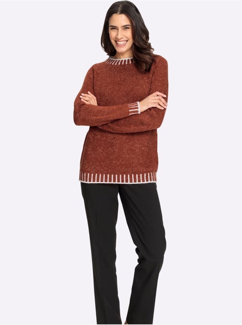 Pull à Manches Longues Avec Laine - Taille Standard - Witt - Kiabi Pull à Manches Longues Avec Laine - Taille Standard - Witt - Kiabi