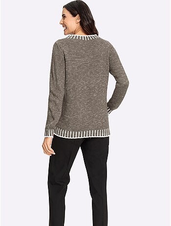 Pull à Manches Longues Avec Laine - Taille Standard - Witt