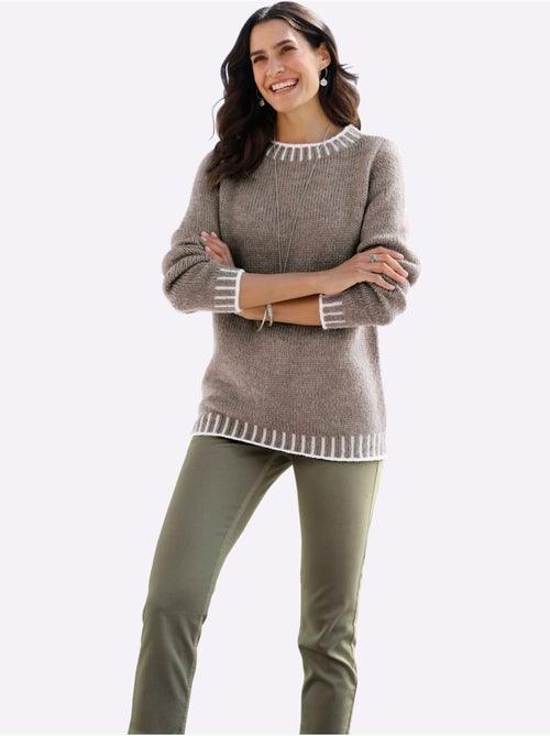 Pull à Manches Longues Avec Laine - Taille Standard - Witt - Kiabi Pull à Manches Longues Avec Laine - Taille Standard - Witt - Kiabi