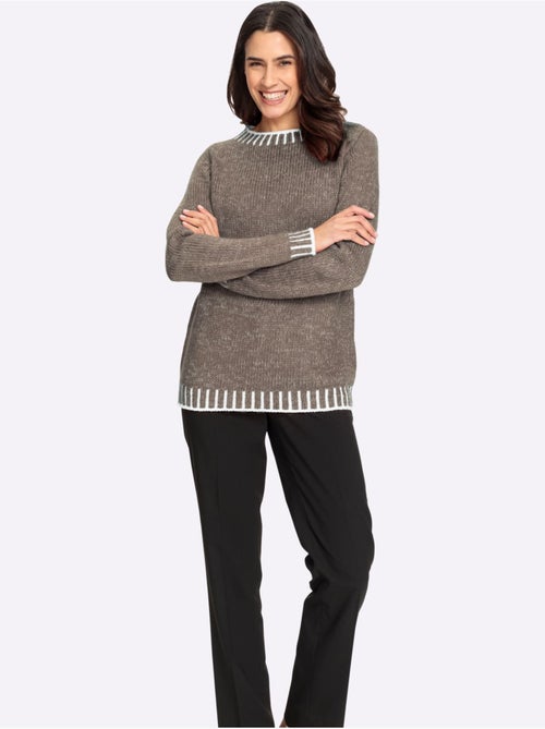 Pull à Manches Longues Avec Laine - Taille Standard - Witt - Kiabi Pull à Manches Longues Avec Laine - Taille Standard - Witt - Kiabi
