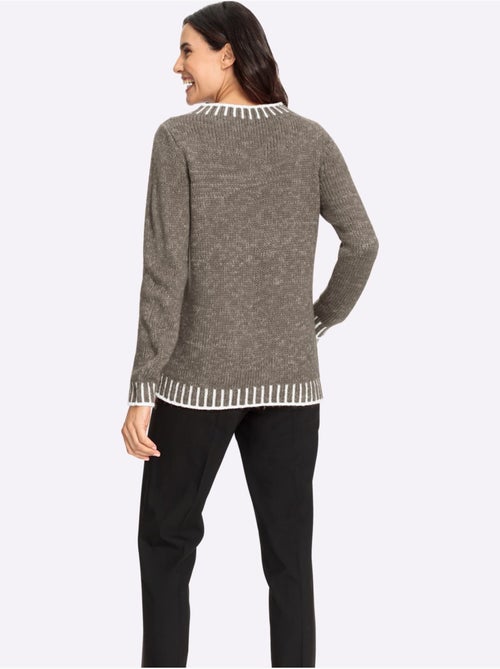 Pull à Manches Longues Avec Laine - Taille Standard - Witt - Kiabi Pull à Manches Longues Avec Laine - Taille Standard - Witt - Kiabi