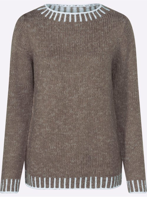 Pull à Manches Longues Avec Laine - Taille Standard - Witt - Kiabi Pull à Manches Longues Avec Laine - Taille Standard - Witt - Kiabi