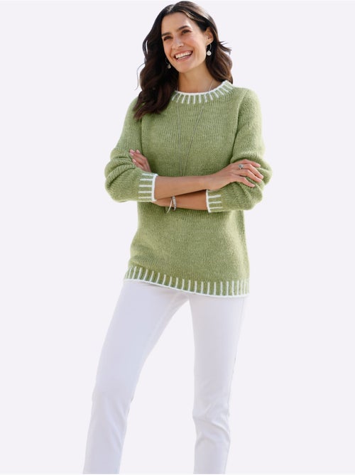 Pull à Manches Longues Avec Laine - Taille Standard - Witt - Kiabi Pull à Manches Longues Avec Laine - Taille Standard - Witt - Kiabi