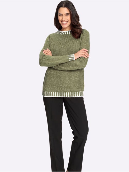 Pull à Manches Longues Avec Laine - Taille Standard - Witt - Kiabi Pull à Manches Longues Avec Laine - Taille Standard - Witt - Kiabi