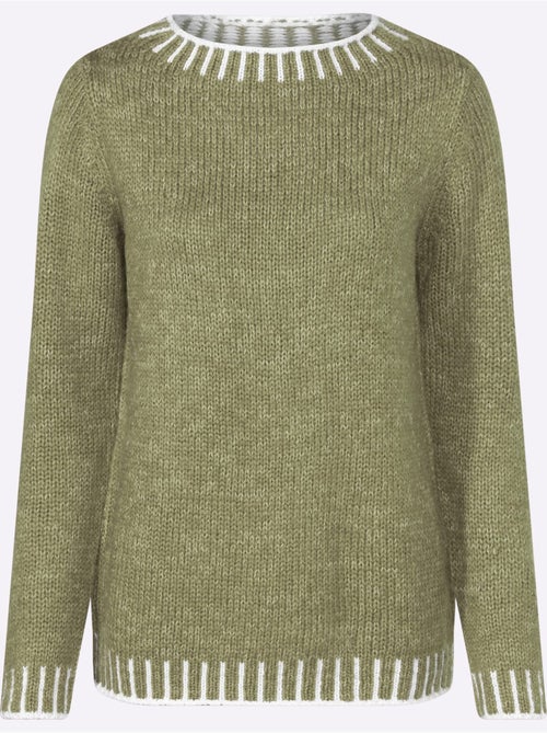 Pull à Manches Longues Avec Laine - Taille Standard - Witt - Kiabi Pull à Manches Longues Avec Laine - Taille Standard - Witt - Kiabi