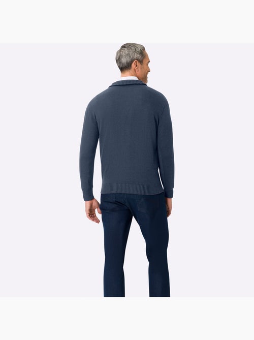 Pull à manches longues col à revers élégant - taille standard - moda vilona - Kiabi Pull à manches longues col à revers élégant - taille standard - moda vilona - Kiabi