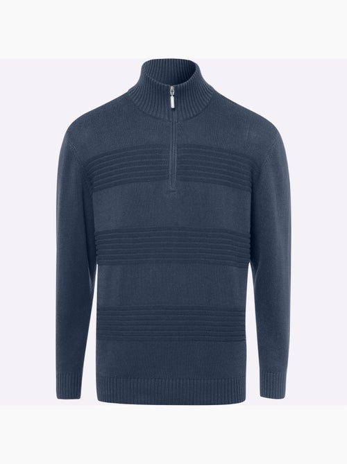 Pull à manches longues col à revers élégant - taille standard - moda vilona - Kiabi Pull à manches longues col à revers élégant - taille standard - moda vilona - Kiabi