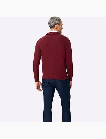 Pull à manches longues col à revers élégant - taille standard - moda vilona