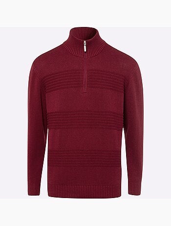 Pull à manches longues col à revers élégant - taille standard - moda vilona