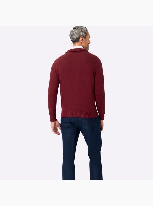 Pull à manches longues col à revers élégant - taille standard - moda vilona - Kiabi Pull à manches longues col à revers élégant - taille standard - moda vilona - Kiabi