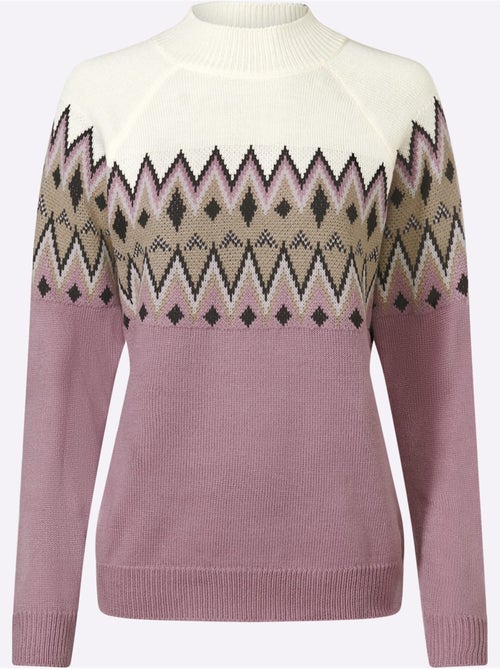 Pull à Manches Longues Col Montant Chaud - Taille Standard - Moda Vilona - Kiabi Pull à Manches Longues Col Montant Chaud - Taille Standard - Moda Vilona - Kiabi
