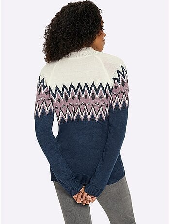 Pull à Manches Longues Col Montant Chaud - Taille Standard - Moda Vilona