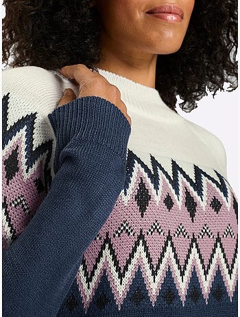 Pull à Manches Longues Col Montant Chaud - Taille Standard - Moda Vilona