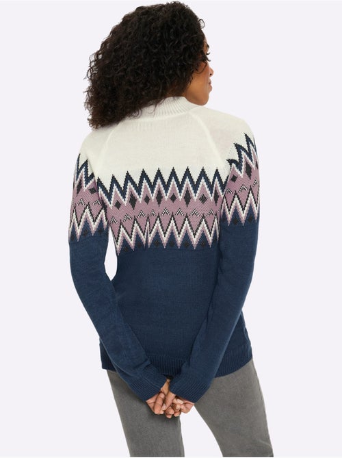 Pull à Manches Longues Col Montant Chaud - Taille Standard - Moda Vilona - Kiabi Pull à Manches Longues Col Montant Chaud - Taille Standard - Moda Vilona - Kiabi