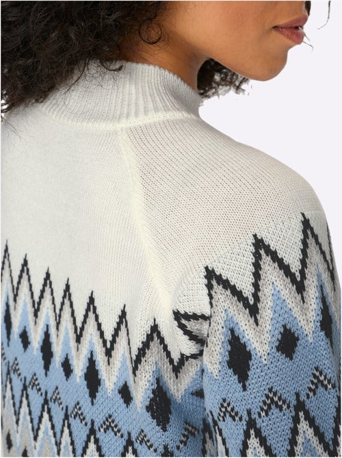 Pull à Manches Longues Col Montant Chaud - Taille Standard - Moda Vilona - Kiabi Pull à Manches Longues Col Montant Chaud - Taille Standard - Moda Vilona - Kiabi