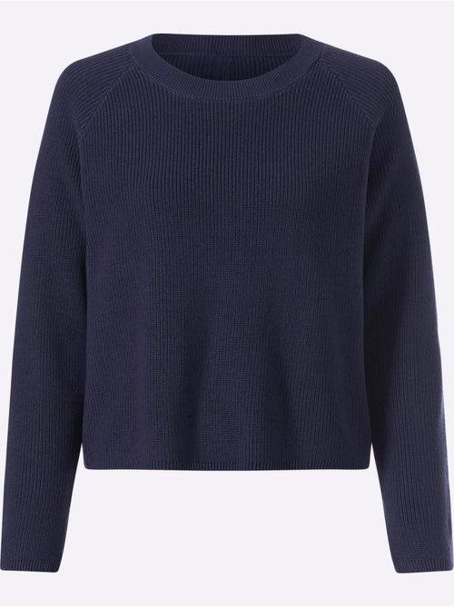 Pull à manches longues côte perlée - taille standard - helline - Kiabi Pull à manches longues côte perlée - taille standard - helline - Kiabi