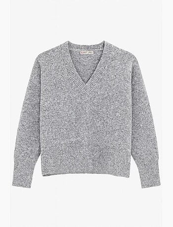 Pull à manches longues et col en v mixray
