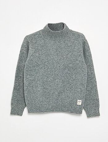 Pull à manches longues et col roulé