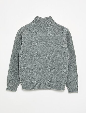 Pull à manches longues et col roulé