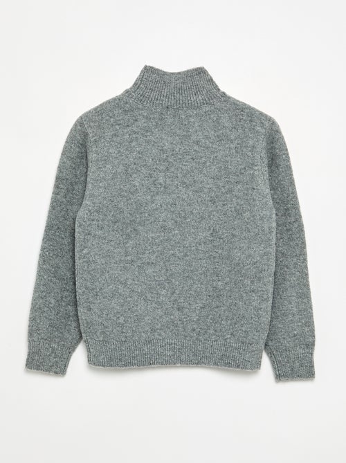 Pull à manches longues et col roulé - Kiabi