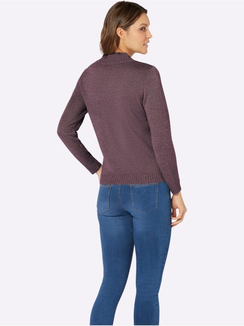 Pull à Manches Longues Fil Chiné Doux - Taille Standard - Moda Vilona - Kiabi Pull à Manches Longues Fil Chiné Doux - Taille Standard - Moda Vilona - Kiabi