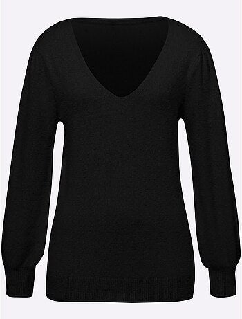 Pull à Manches Longues Fil Moelleux à Poils Longs - Taille Standard - Helline