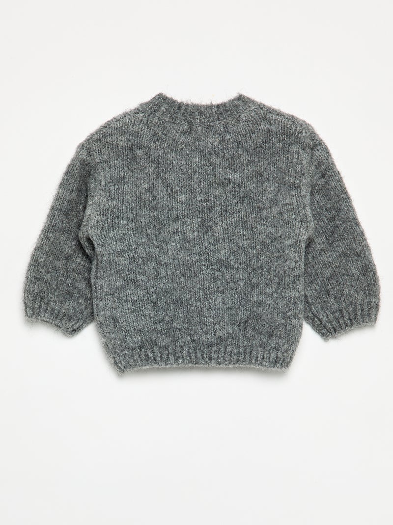 Pull  à manches longues Gris - Kiabi