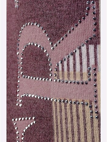 Pull à Manches Longues Imprimé Tricot Tendance - Taille Standard - Helline