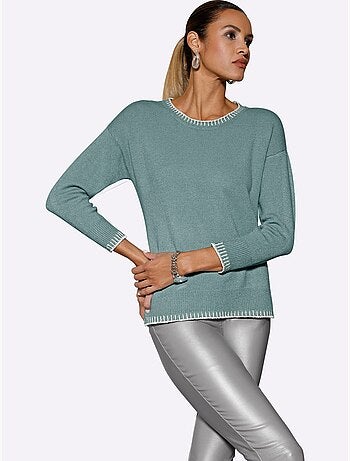 Pull à manches longues jersey fin - taille standard - helline