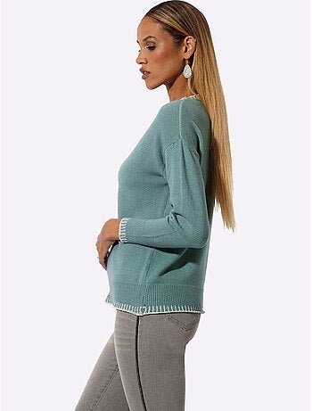 Pull à manches longues jersey fin - taille standard - helline