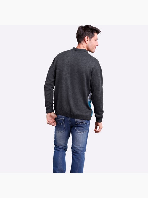 Pull à manches longues jolis coloris contrastés - taille standard - moda vilona - Kiabi Pull à manches longues jolis coloris contrastés - taille standard - moda vilona - Kiabi